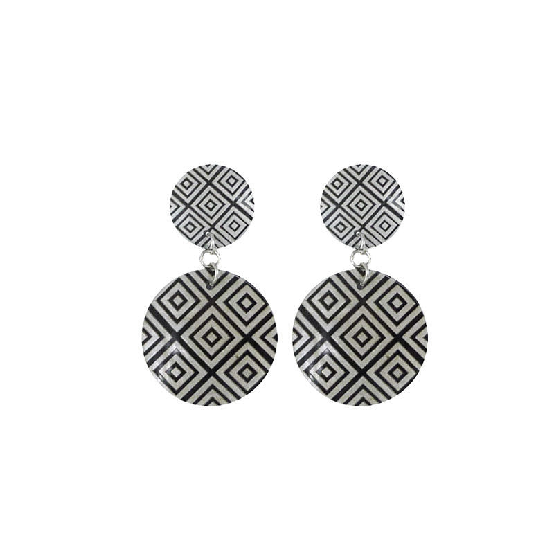 BOUCLES DUO DAMIER