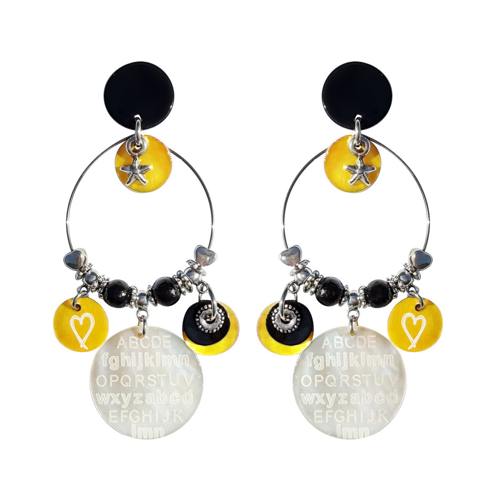 BOUCLES D’OREILLES CŒUR D’ENCRE