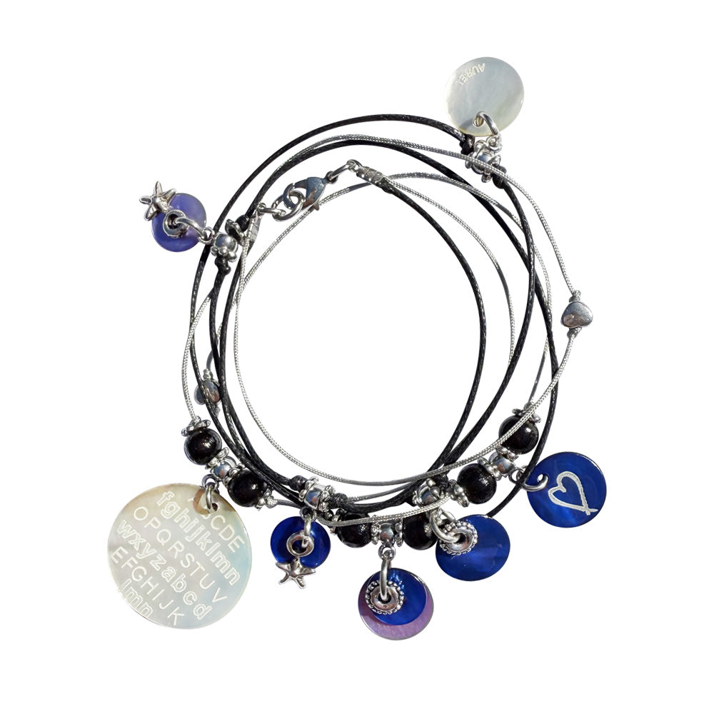 BRACELET - COLIIER 2 en 1 CŒUR D’ENCRE