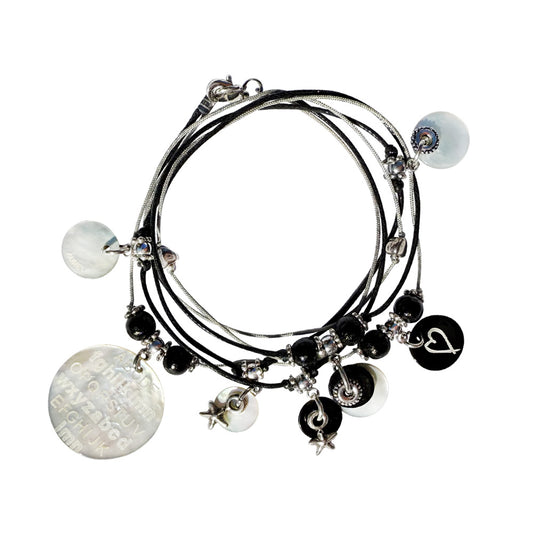 BRACELET - COLIIER 2 en 1 CŒUR D’ENCRE