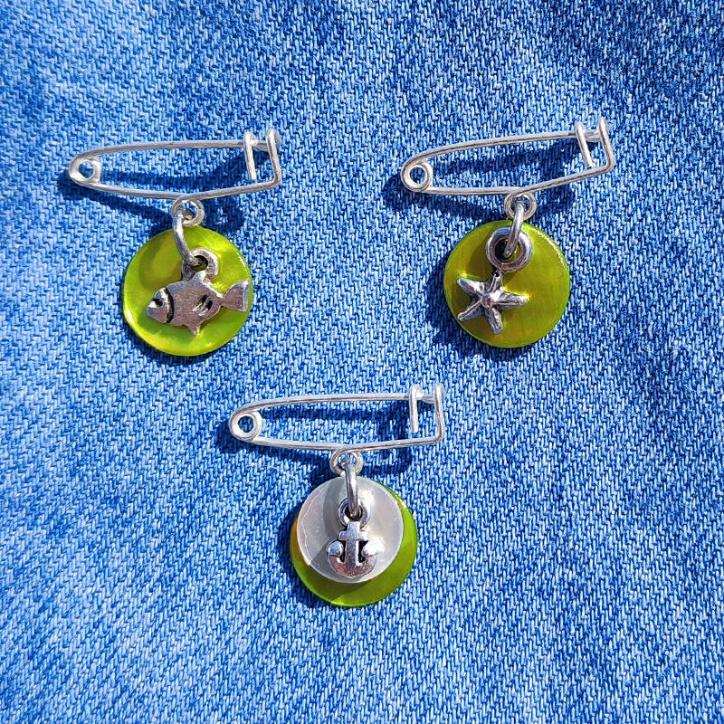 BROCHE OCEANIDES ANCRE
