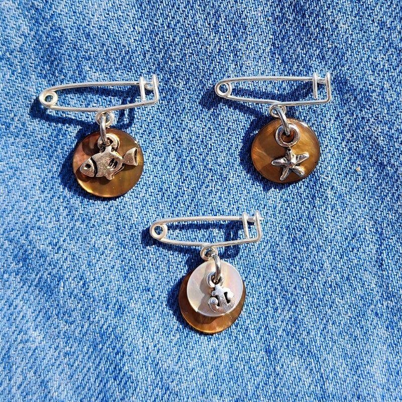 BROCHE OCEANIDES ANCRE