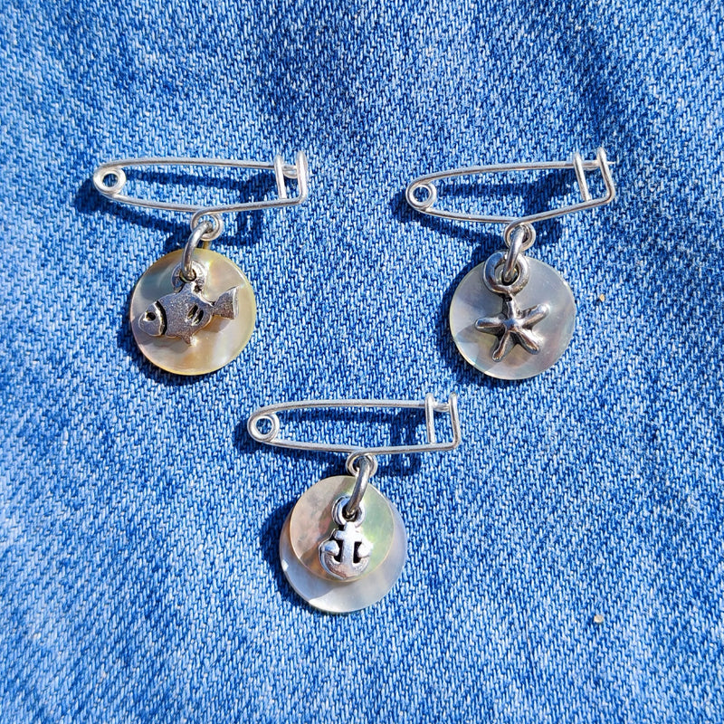 BROCHE OCEANIDES ANCRE
