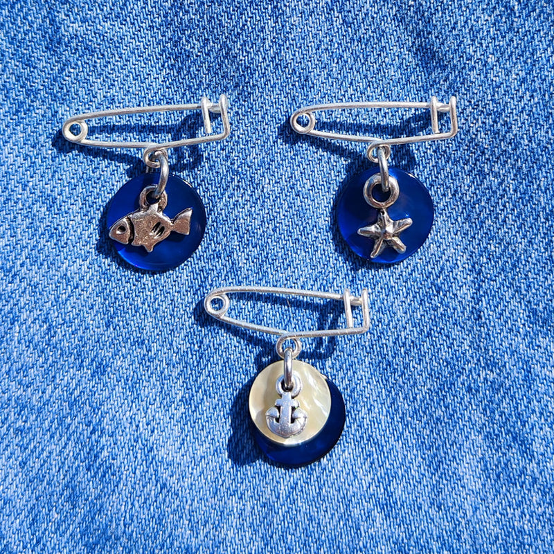 BROCHE OCEANIDES ANCRE