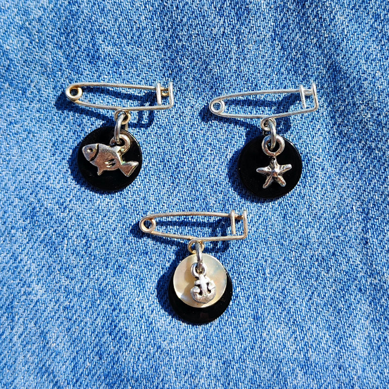 BROCHE OCEANIDES ANCRE