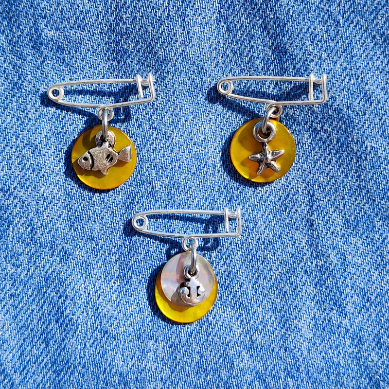 BROCHE OCEANIDES ANCRE