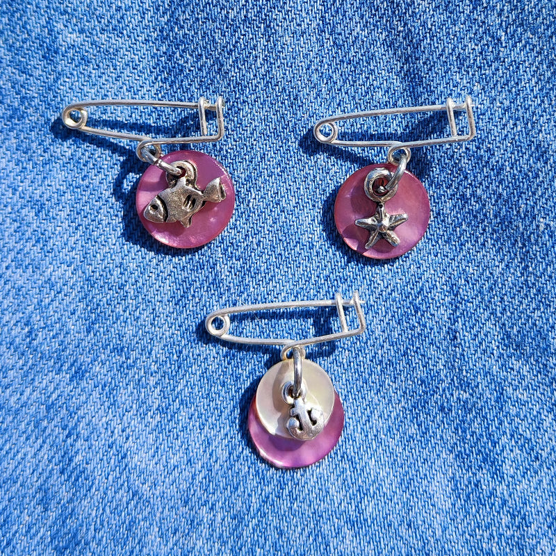 BROCHE OCEANIDES ANCRE