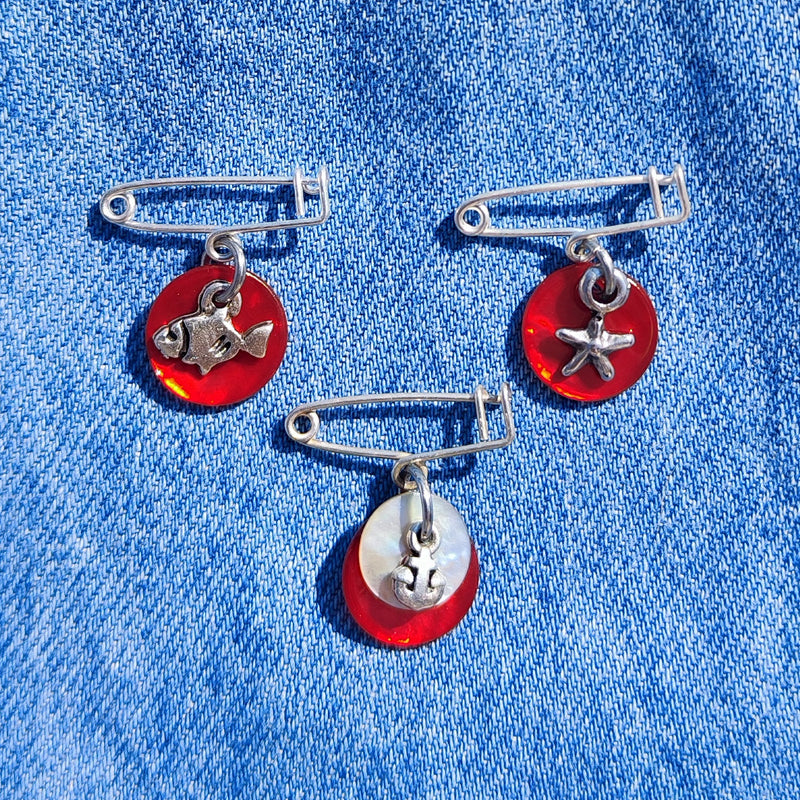 BROCHE OCEANIDES ANCRE