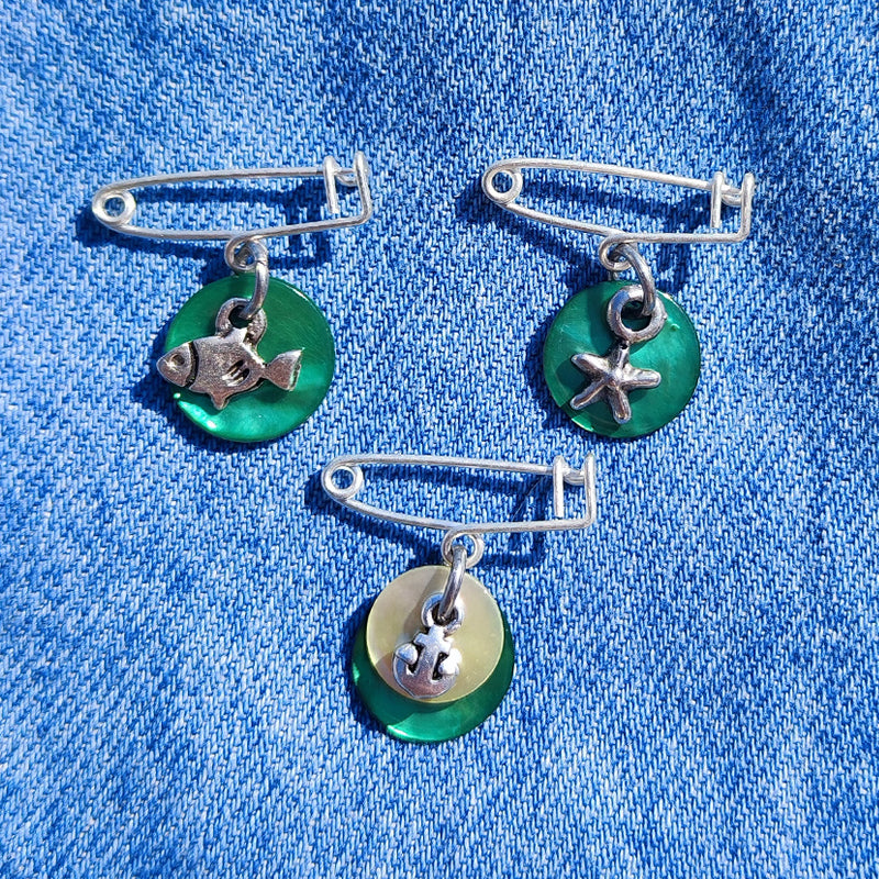 BROCHE OCEANIDES ANCRE