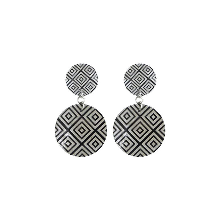 Boucles Duo Damier