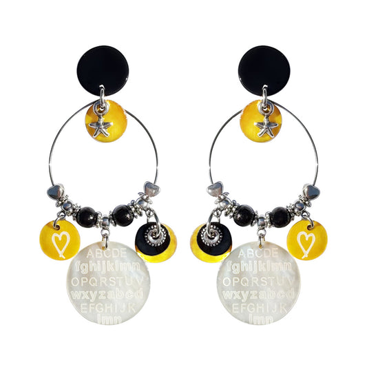 BOUCLES D’OREILLES CŒUR D’ENCRE