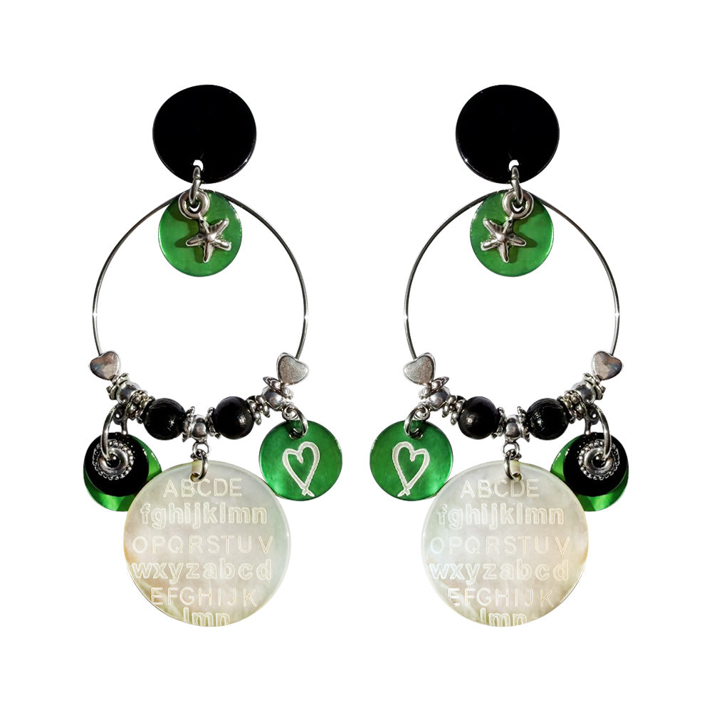 Boucles d'oreilles Cœur d'Encre