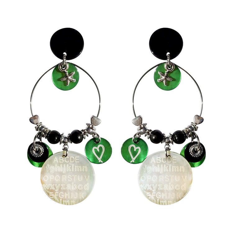 Boucles d'oreilles Cœur d'Encre