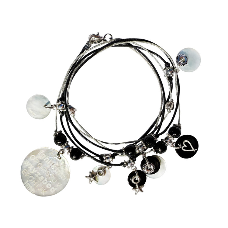 Bracelet Collier 2-en-1 Cœur d'Encre