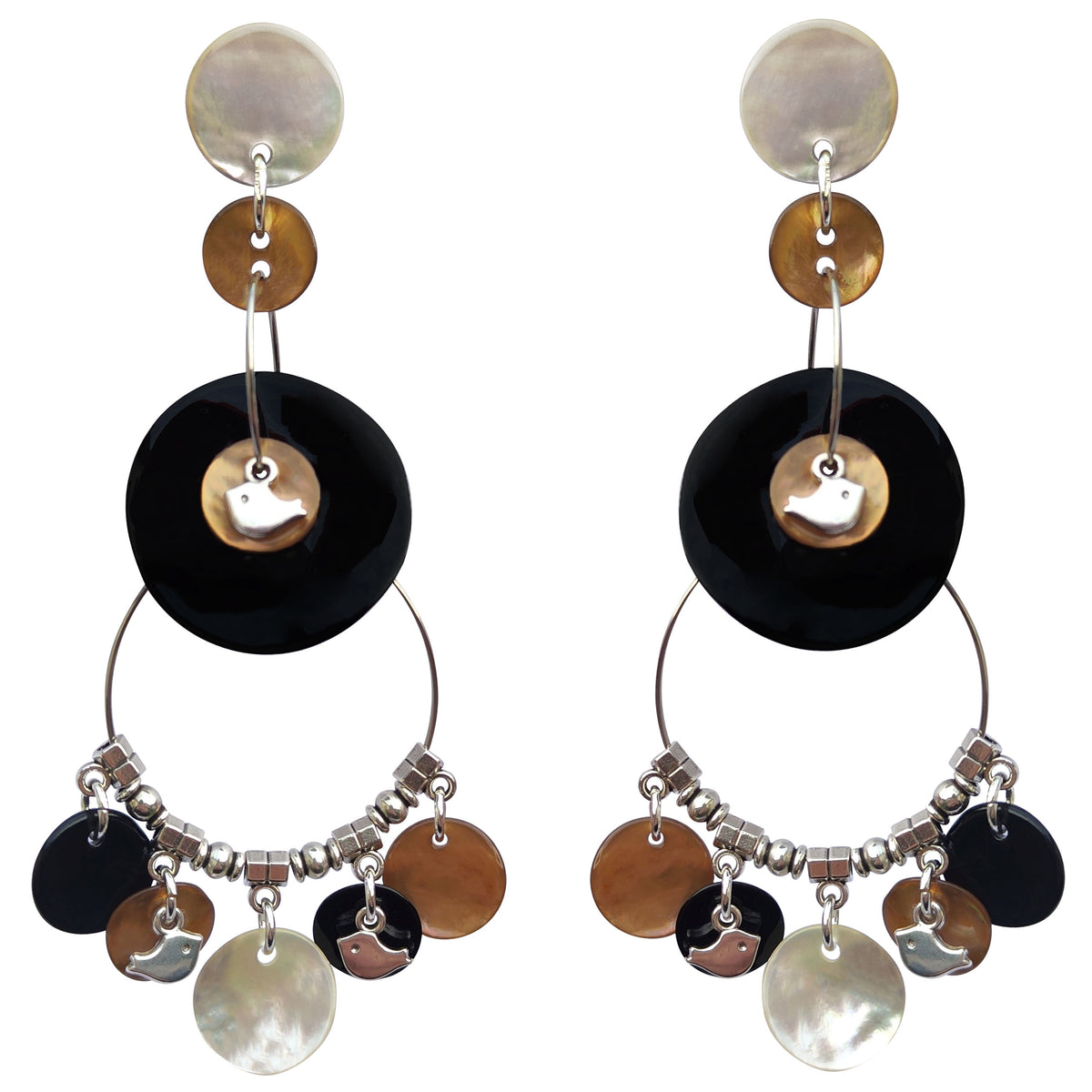DUO COCOTTE CREOLE EARRINGS