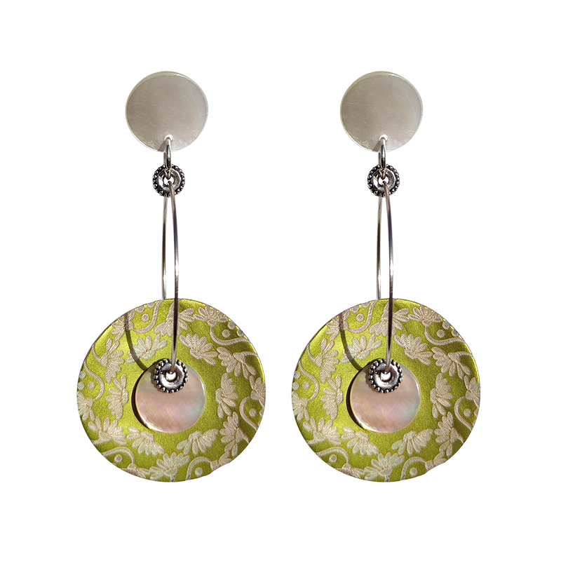 LACQUEFLOR CREOLE EARRINGS