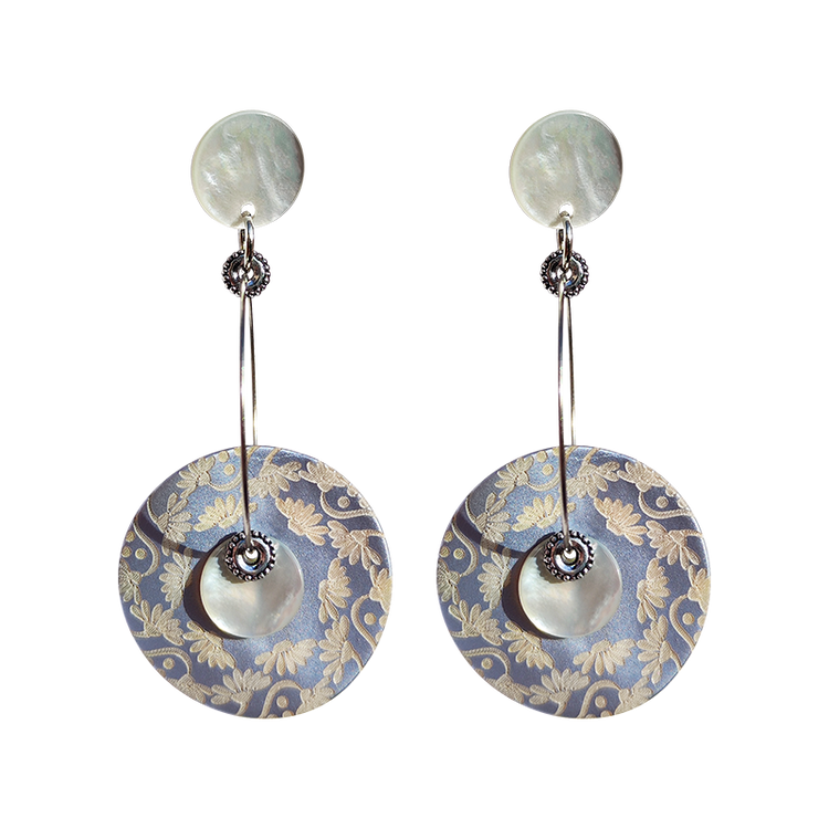LACQUEFLOR CREOLE EARRINGS