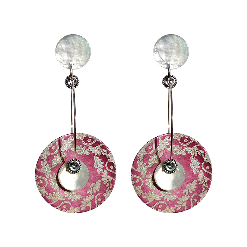LACQUEFLOR CREOLE EARRINGS