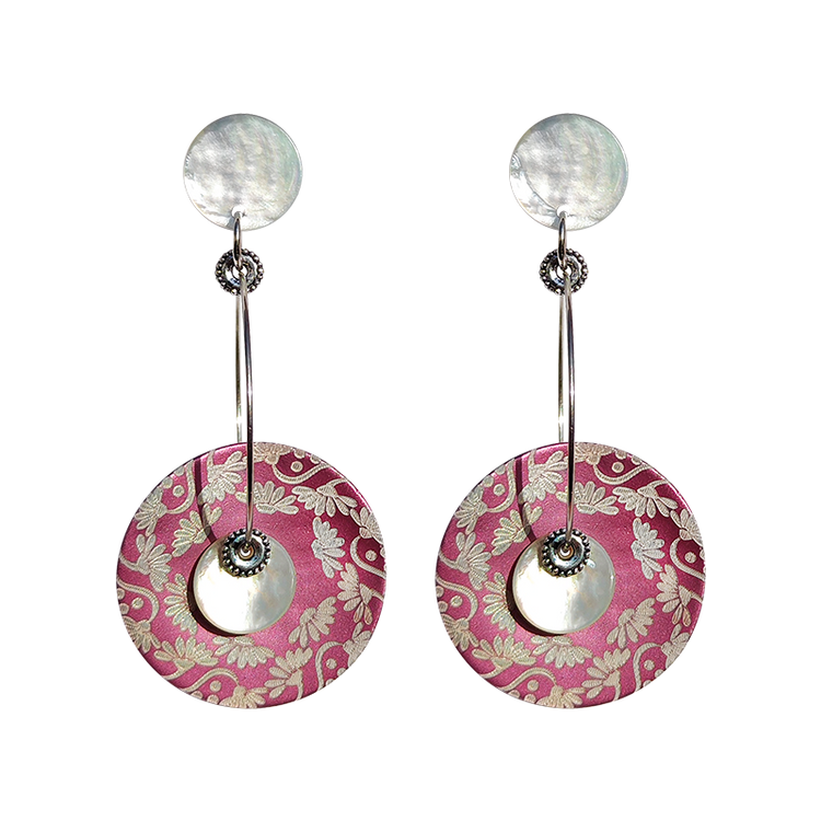 LACQUEFLOR CREOLE EARRINGS